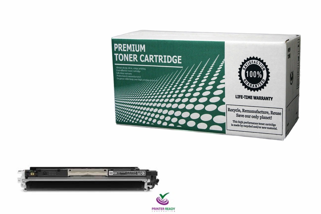 Remanufactured Toner Cartridge HPCE310A Replacement for HP CE310A Used for HP CP1025NW M175NW M275nw Series Black 1,200