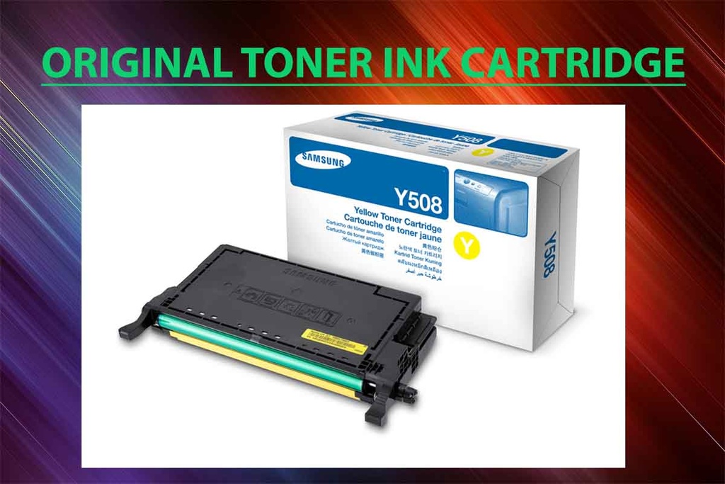 Remanufactured Samsung CLT-Y508L Yellow Toner Cartridge for Samsung CLP620ND CLP-670ND  Series High yield.