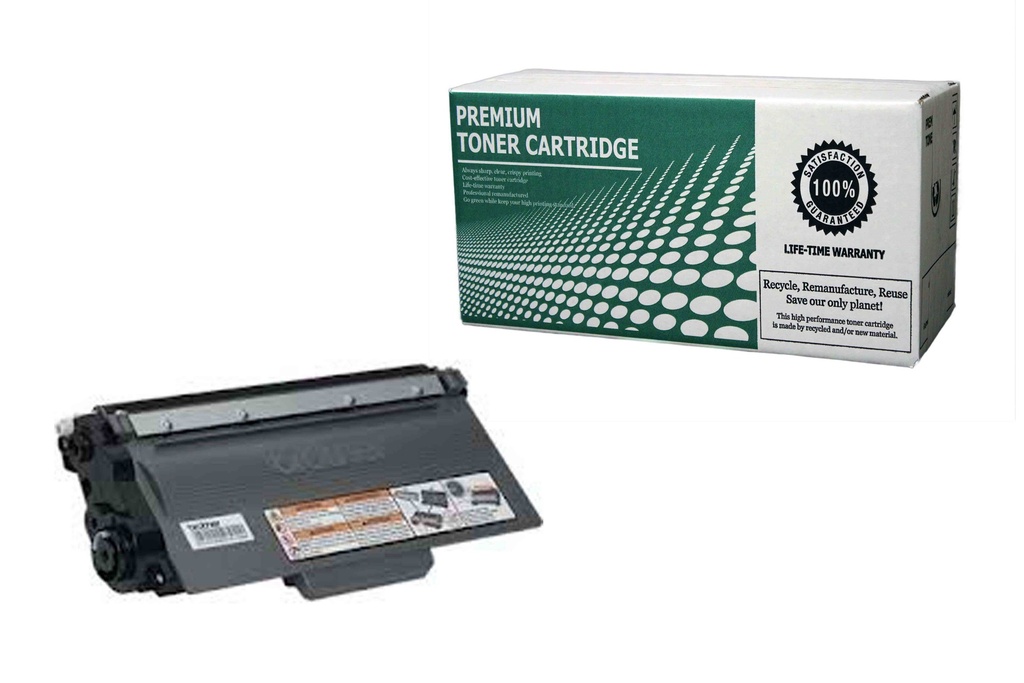 Remanufactured Toner Cartridge BRTN750 Replacement For Brother TN750 Used for Brother HL-5440D HL-5450DN HL-5470DW HL-6180DW DCP-8150DN DCP-8250DN MFC-8510DN MFC-8710DW MFC-8810DW MFC-8910DW MFC-8950DW Black 8,000