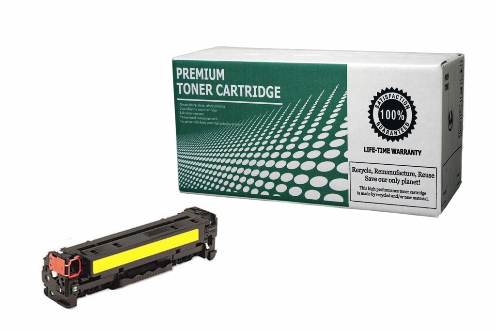 Remanufactured Toner Cartridge HPCF212A Replacement for HP CF212A Used for HP Color Laserjet Pro 200 M251 M276 MFP Canon Color imageCLASS LBP7110Cw MF624Cw MF628Cw MF8280Cw Series Yellow 1,600