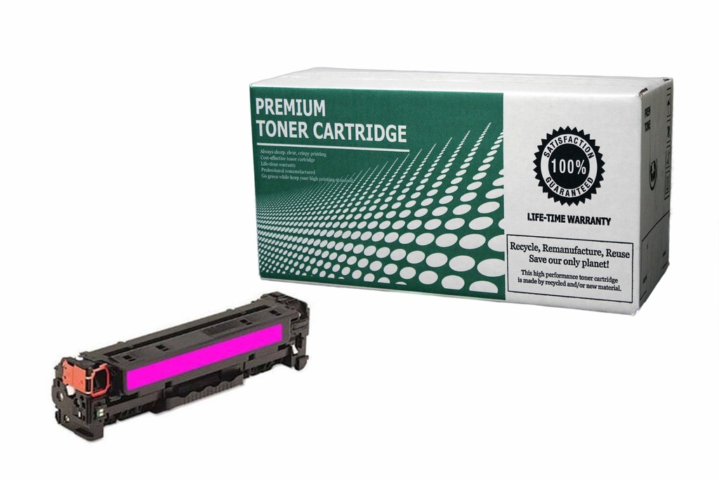 Remanufactured Toner Cartridge HPCF213A Replacement for HP CF213A Used for HP Color Laserjet Pro 200 M251, M276 MFP Canon Color imageCLASS LBP7110Cw MF624Cw MF628Cw MF8280Cw Magenta 1,600