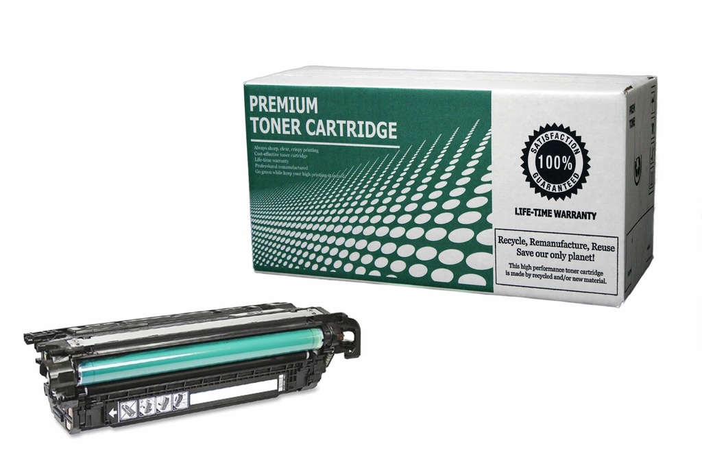 Remanufactured Toner Cartridge HPCE260A Replacement for HP CE260A Used for HP Color Laserjet CP4025 CP4525 Series Black 8,500