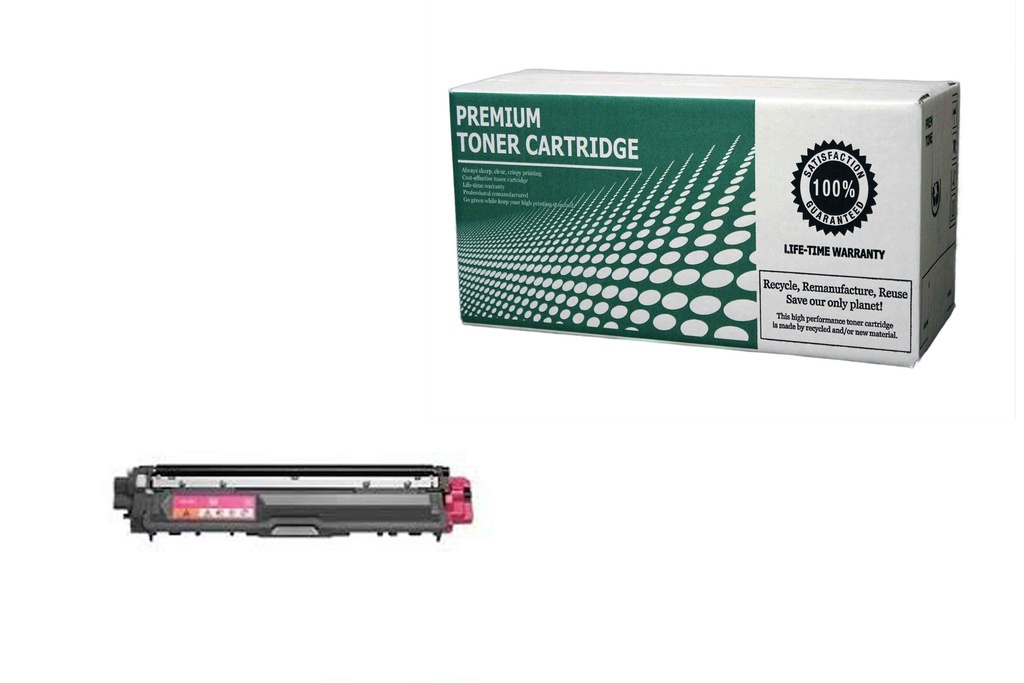 [BRTN225M] Remanufactured Toner Cartridge BRTN225M Replacement for Brother TN225M Used for Brother HL-3140CW HL-3150CDW HL-3170CDW MFC-9130CDW MFC-9140CDN MFC-9330CDW Series Magenta 2,200