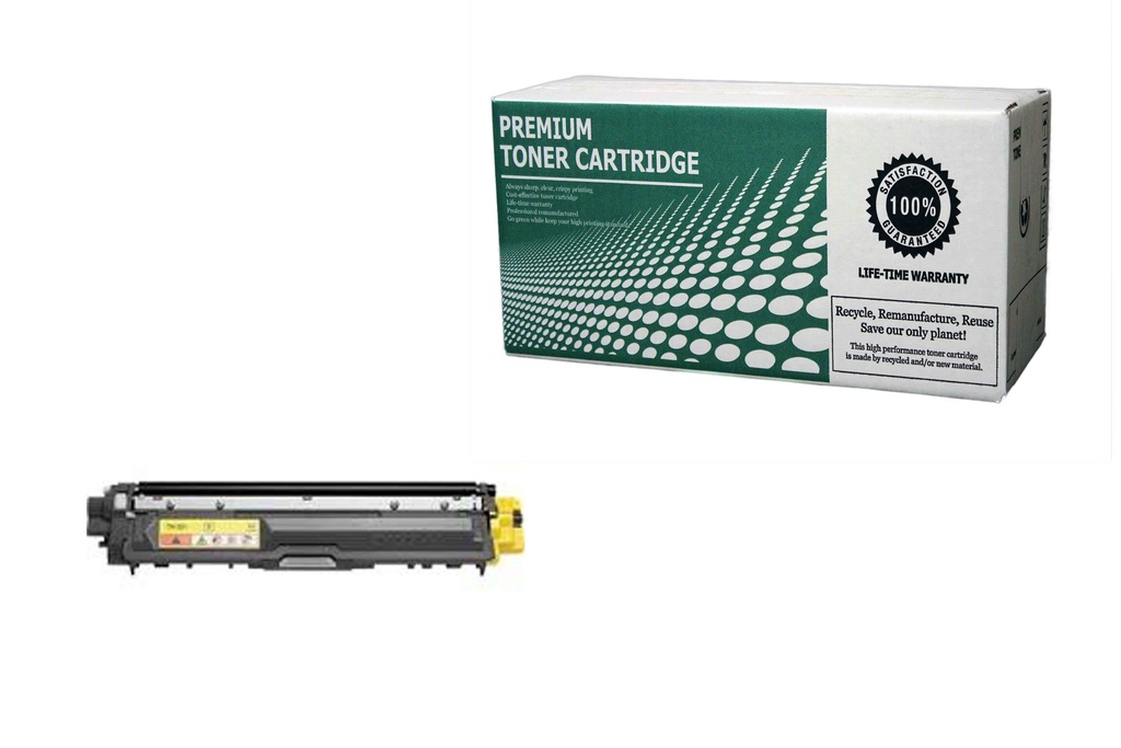 [BRTN225Y] Remanufactured Toner Cartridge BRTN225Y Replacement for Brother TN225Y Used for Brother HL-3140CW HL-3150CDW HL-3170CDW MFC-9130CDW MFC-9140CDN MFC-9330CDW Series Yellow 2,200
