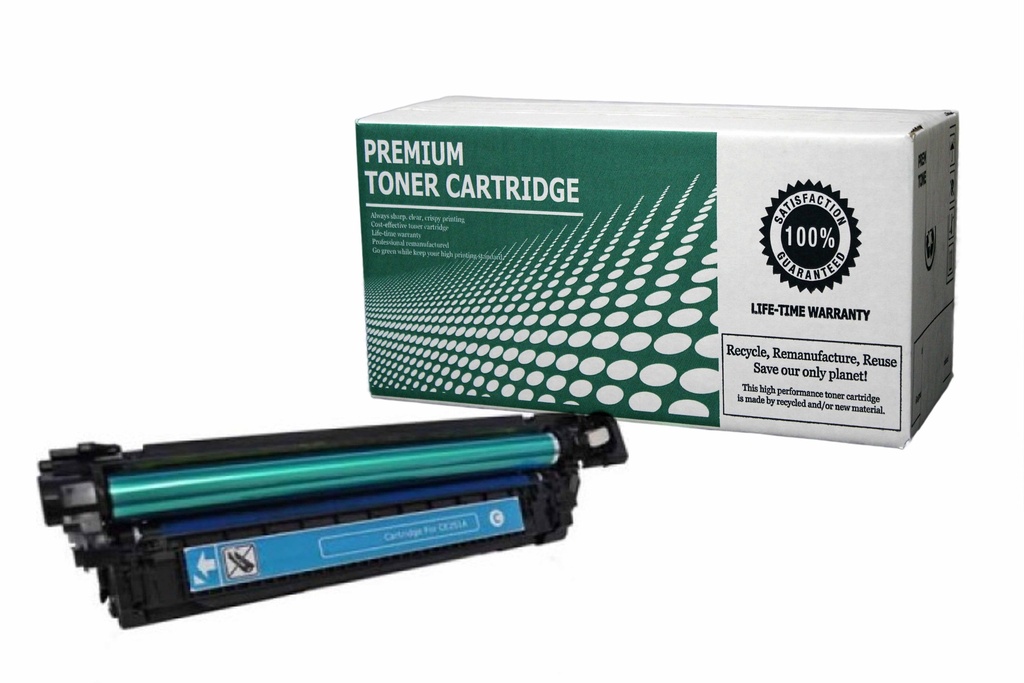 Remanufactured Cyan Toner Cartridge HPCE401A Replacement for HP CE401A Used for HP Color Laserjet M551 M551D M551dn M551hn M570 Series 6,000