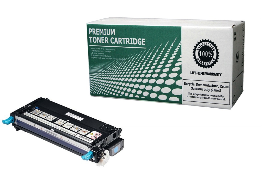 Remanufactured Toner Cartridge DL3130C Replacement for Dell DL3130C Used for Dell 3130CN 3130CND 3130 Series Cyan 9000