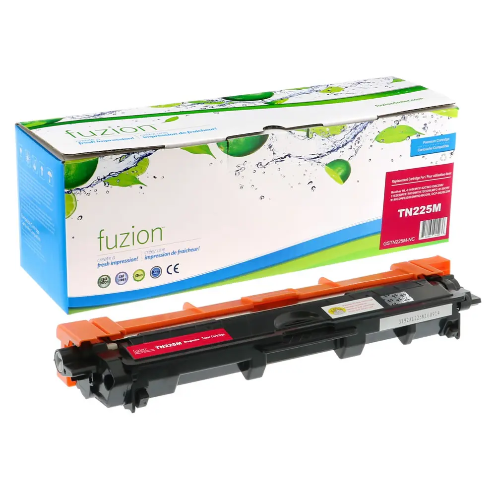 [SBRTN225M] Compatible Magenta Toner Cartridge SBRTN225M Replacement for Brother TN-225M Used for Brother HL-3140CW HL-3150CDW HL-3170CDW MFC-9130CDW MFC-9140CDN MFC-9330CDW Series Printers Yield 2.2K 