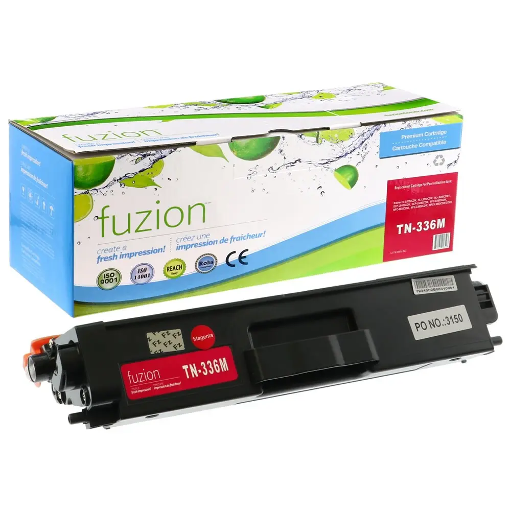 Compatible TN336M Magenta Toner Cartridge for Brother MFC-L8600CDW HL-L8350cdw HL-L8250cdn MFC-L8850cdw MFC-L8650cdw Series Printers High Yield 3500