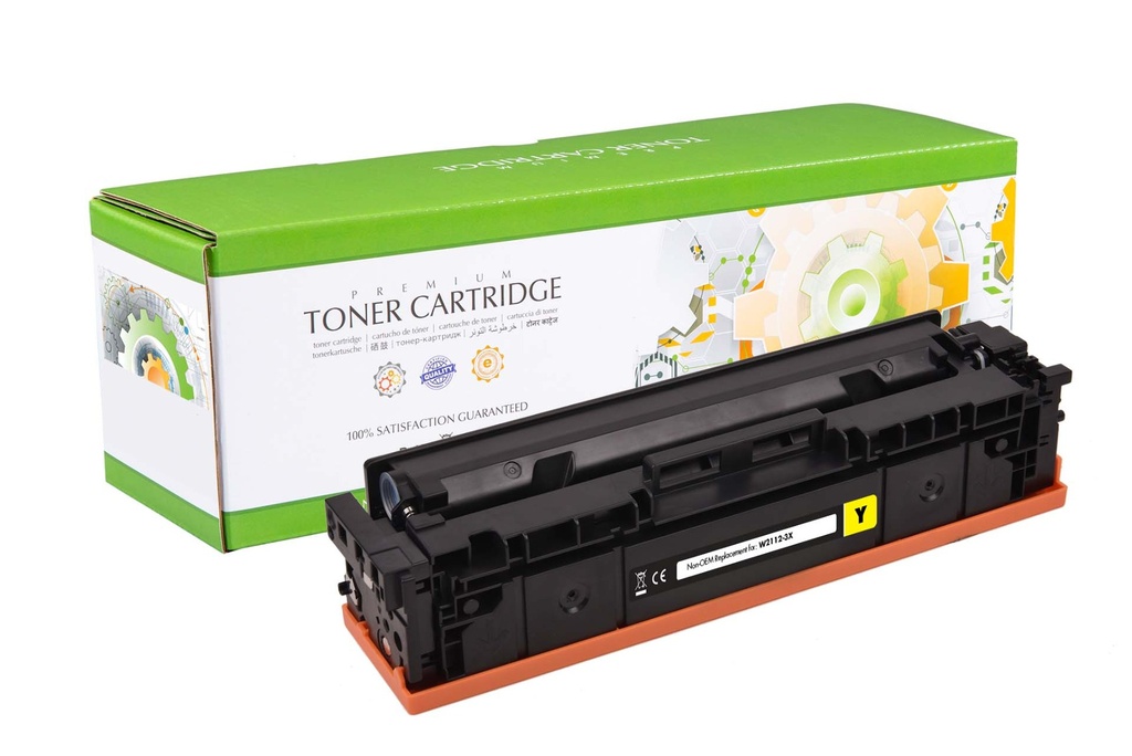 Compatible Yellow Toner Cartridge SHP206X Replacement for HP Color LaserJet Pro M255 M283 W2112X 2450 Pages Yield