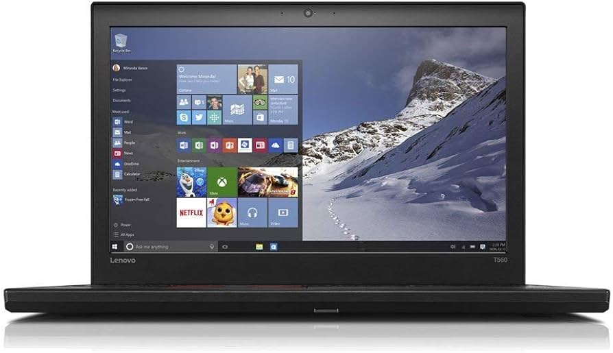 Renewed Lenovo ThinkPad T560 Enterprise Laptop Intel Core i5 i7 8GB RAM 256GB SSD 15.6" HD 1366x768 Webcam Windows 10 With 90 Days Warranty