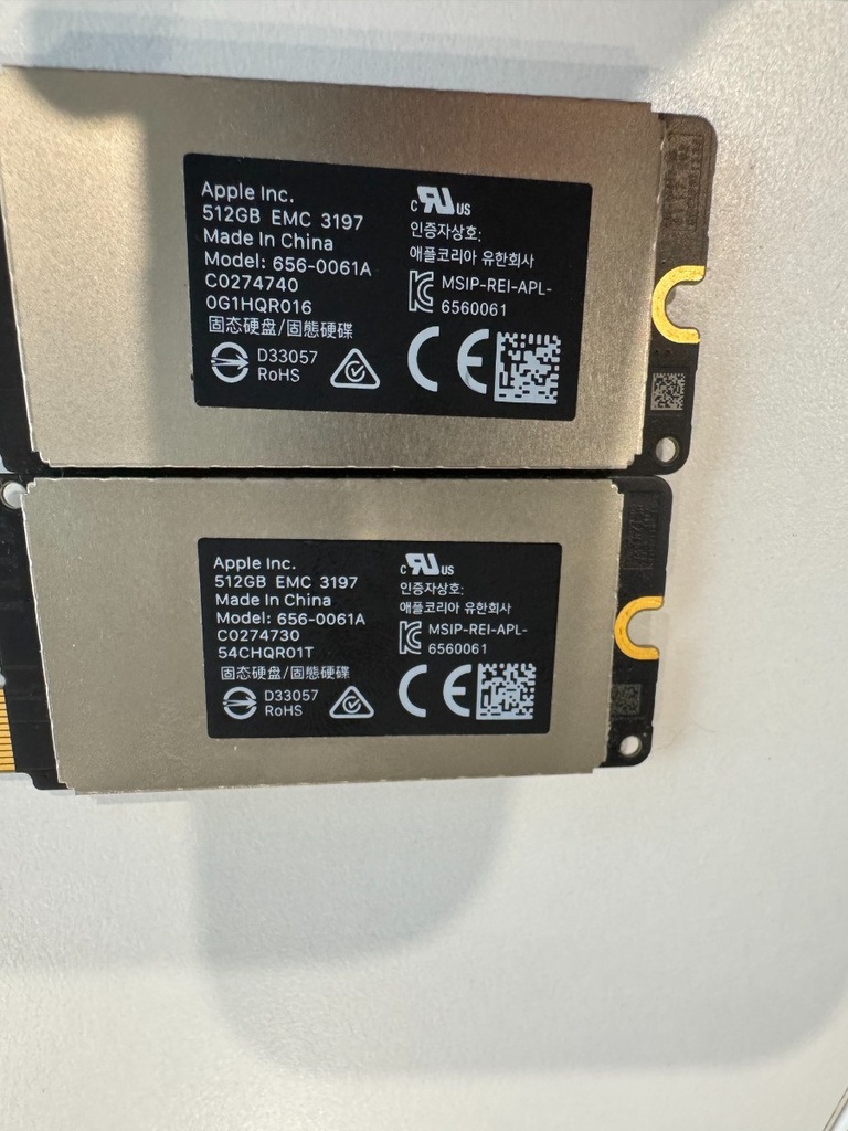 Apple iMac Pro 2017 SSD Module Pair 1TB (2 x 512GB) PCIe Flash Storage 656-0061A