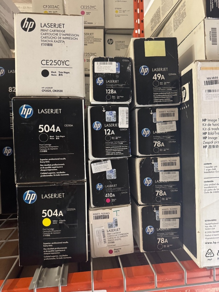 HP Original 504A CE250YC Black Toner Cartridge For HP CP3525 CM3530 OEM NEW SEALED