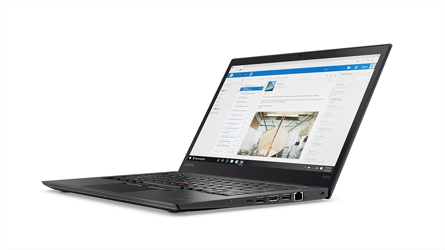 Renewed Lenovo ThinkPad T470s Business-Ready Ultrabook Intel Core i5 i7 8GB RAM 240GB SSD 14" HD 1366x768 Webcam Windows 10 With 90 Days Warranty