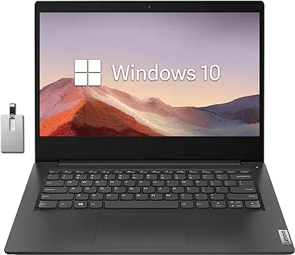 Renewed Lenovo IdeaPad 3 14iML05 Laptop Pentium Gold 6405U HD 1366X768 8GB RAM 128GB SSD Webcam Windows 10 With 90 Days Warranty