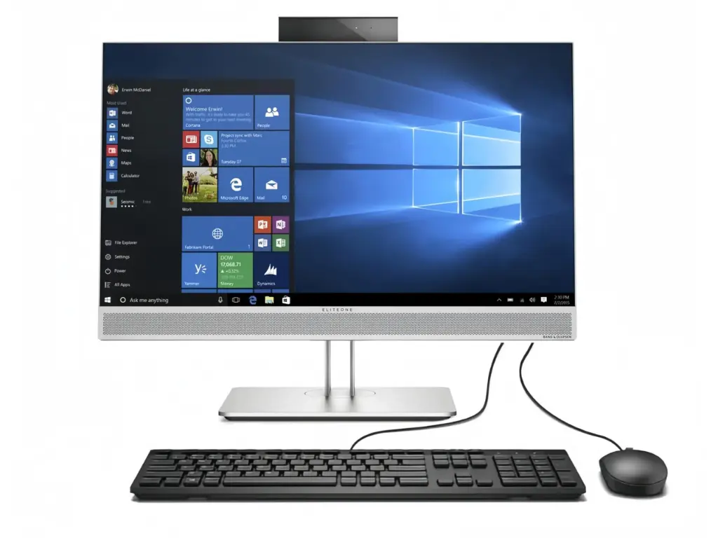Renewed HP EliteOne 800 G3 AIO 23" Desktop PC Intel Core i5 i7 7th Gen FHD Touch 1920X1080 Windows 10 With 90 