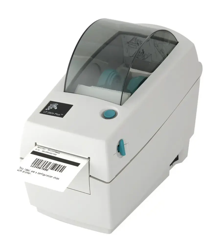 Renewed Zebra LP 2824 Direct Thermal Barcode Label Printer USB interface 2824-21100-0001 With 90 Days Warranty