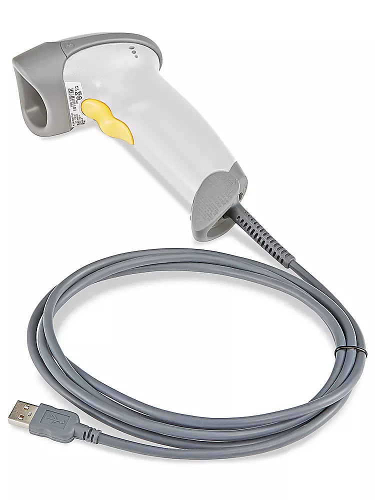 [SYLS2208-Black] Renewed Symbol LS2208 H-1670W White Barcode Scanner With Cable LS2208-SR20001R-UR With 90 Days Warranty (Black)