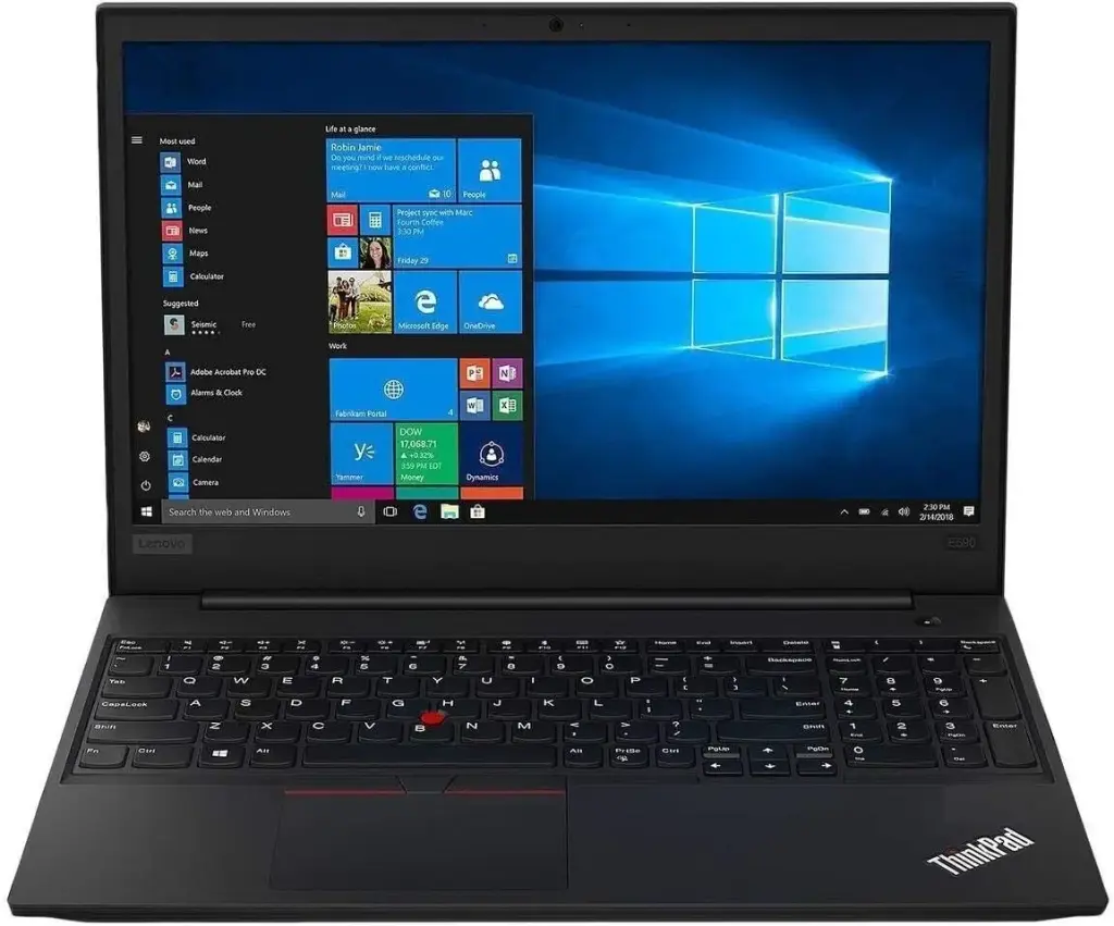 Renewed Lenovo ThinkPad E590 Business Laptop Intel Core i5‑8265U@1.60 GHz 16 GB RAM 476 GB SSD 15.6" Webcam Windows 10 With 90 Days Warranty