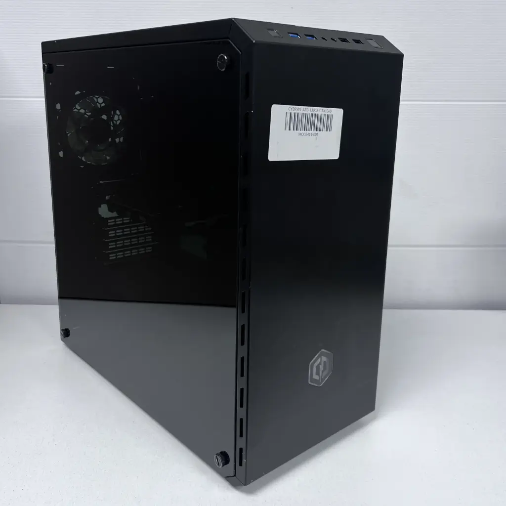 Renewed Cybertron PC Workstation with MSI MS-7A38 Motherboard, AMD Ryzen 3 1300X Quad-Core Processor, NVIDIA GTX 1060 6GB Graphics Card, 247.6 ms System Time, 64% Performance Score with 90-Day Warranty