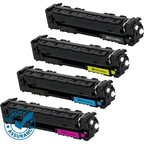 [HP201XSET] Compatible Set Toner Cartridge for HP Color LaserJet Pro M252  M277 Canon MF630 LBP-611 Series CF400X CF401X CF402X CF403X 201X High Yield