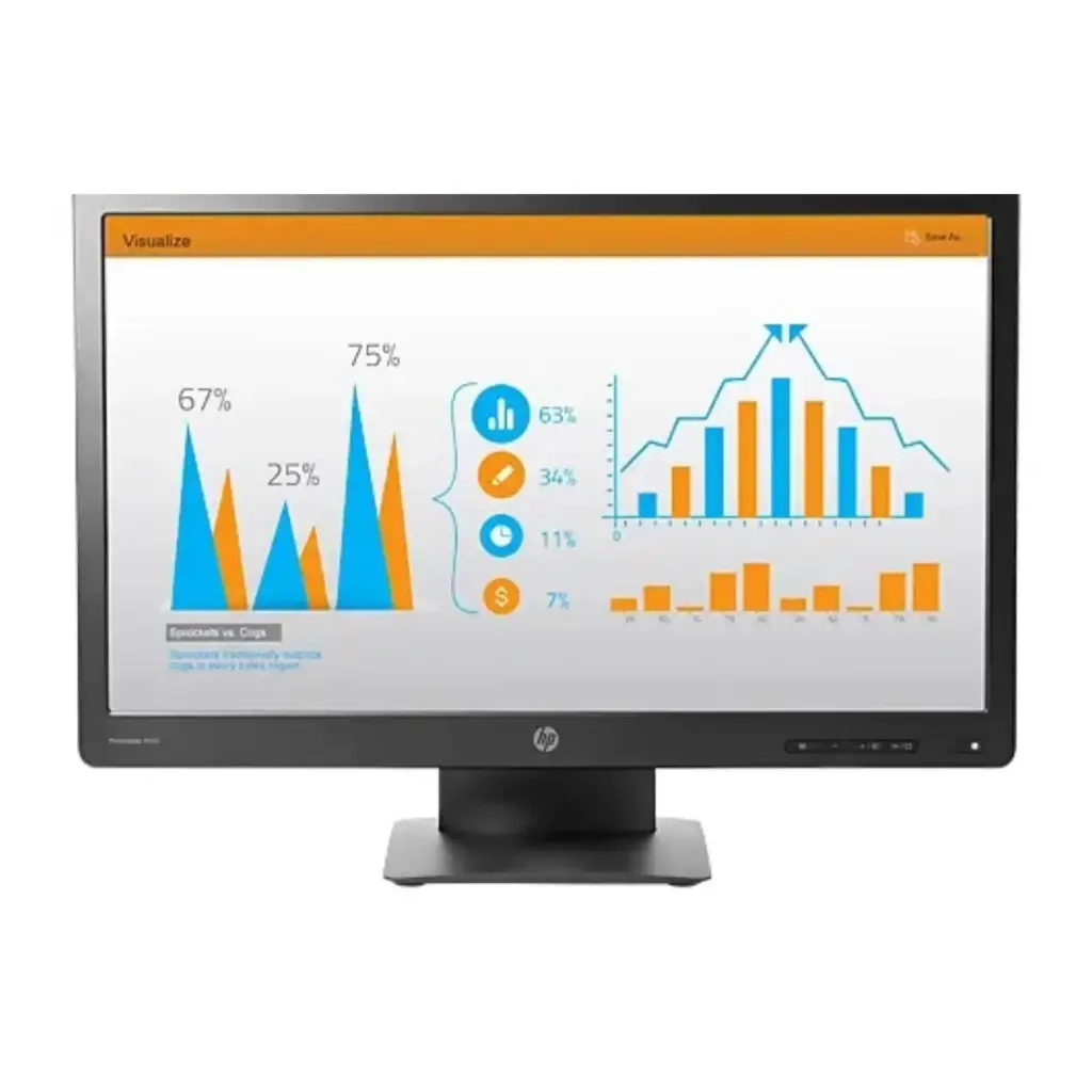 [HPP232-NOSTAND] Renewed HP ProDisplay P232 23" Widescreen 1920 x 1080 Monitor Display WLED With Stand & 90 Days Warranty (No stand)