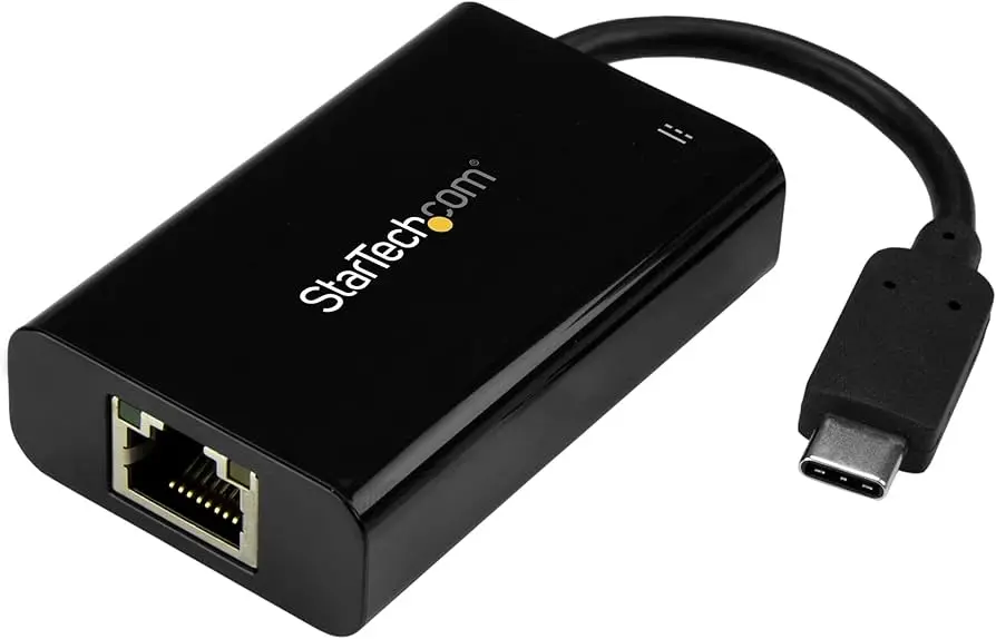 [US1GC30B] StarTech.com USB-C to Gigabit Ethernet Adapter, Thunderbolt 3 /4 Compatible, RJ45 LAN Network Converter, Windows & Mac