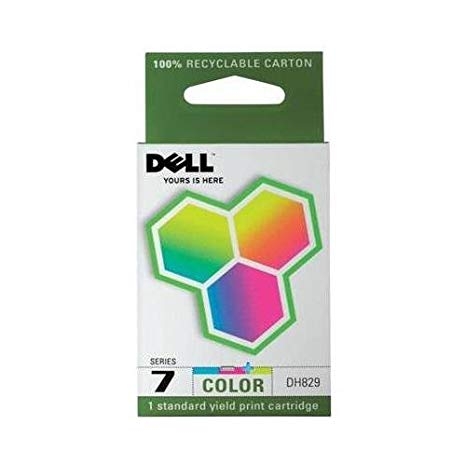 [DELL7CINK] GENUINE Dell Series 7 Color Ink Cartridge in original retail box DH829 For Dell AIO 966 968 Sealed retail box