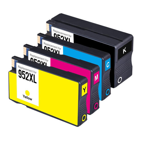 [HP952XL-SET] Printerready Remanufactured Ink Cartridge Replacement for HP 952XL for 8720 8730 8740 printer (1 Black,1 Cyan,1 Magenta,1 Yellow, 4 Pack)