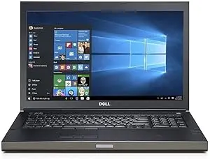 [DLPRM6800-i7-4810MQ] Renewed Dell Precision M6800 Mobile Workstation Intel Core i7-4810MQ 16GB RAM 256GB SSD 17.3" HD Webcam Windows 10 With 90 Days Warranty