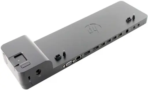 Renewed HP Ultraslim D9Y32AA Docking Station  With 65W AC Adapter & 90 Days Warranty
