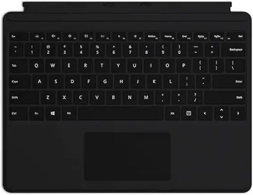 [KB1905-MSSPX] Renewed Microsoft Surface Pro X Keyboard  Black QJW-00001 / 1905 Backlit Large Trackpad