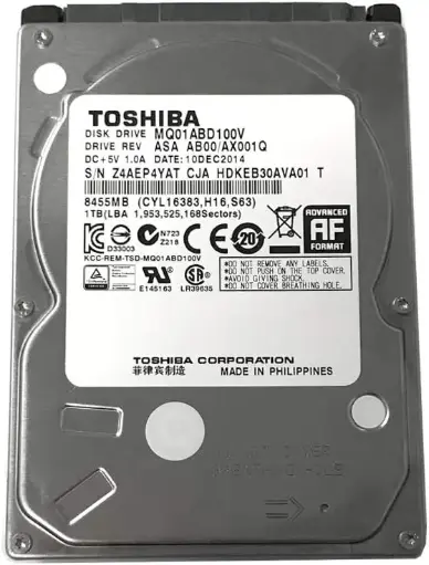 [HDD-1TB-2.5] HDD Mixed brand 1TB HDD 2.5" 5400RPM 8MB Cache SATA 3.0Gb/s Internal Hard Drive For Laptop