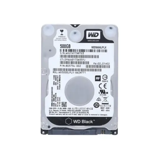 [HDD-WD-500GB-2.5] Western Digital WD5000LPLX 500GB HDD 2.5" Hard Drive  7.2K RPM SATA 6 GB/S 32MB Cache For Desktops Laptops