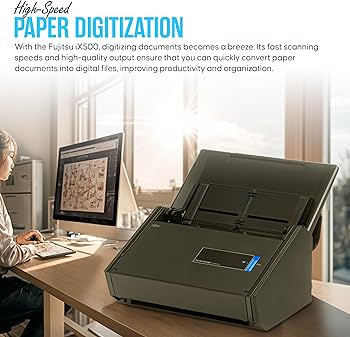 [FJSS-IX500] Renewed Fujitsu ScanSnap IX500 desktop document scanner USB 2.0 with 90 days warranty