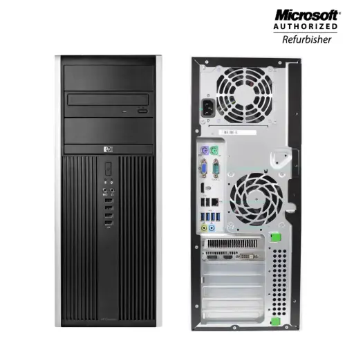 Renewed HP Compaq Elite 8300 Convertible Tower Desktop PC Intel Core i5 i7 3rd Gen Windows 10 With 90 Days Warranty 