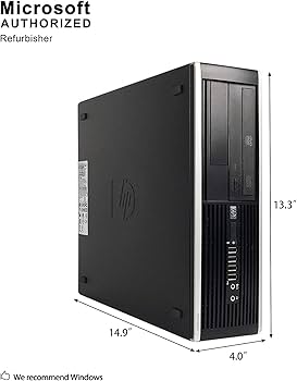 [HPCP6300SFF-I3-3220M] Renewed HP Compaq 6300 Pro SFF Desktop PC i3-3220 8Gb RAM 500GB HDD Windows 10  With 30 days Return, 90 Days Exchange