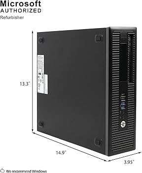 [HPPD600-G1-I3-4130] Renewed HP ProDesk 600 G1 SFF Desktop PC i3-4130 8GB RAM 500GB HDD Windows 10 With 30 days Return, 90 Days Exchange