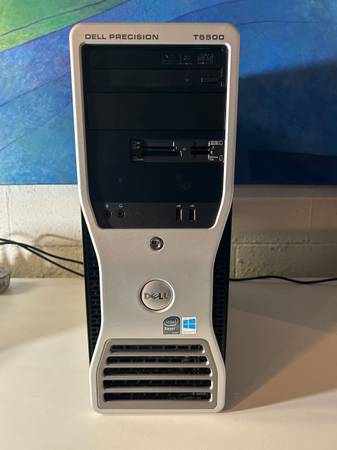 [DLPST5500TOWER-E5-5603] Renewed Dell Precision T5500 Workstation Tower Xeon E5-5603 Quad-core (4 Core) 1.60 GHz 32Gb RAM 500GB HDD Windows 10  With 30 days Return, 90 Days Exchange