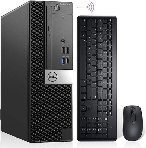 [DLOP7060-I5-8500] Renewed Dell OptiPlex 7060 SFF Desktop PC i5-8500 8GB RAM 256GB SSD Windows 10 With 30 days Return, 90 Days Exchange