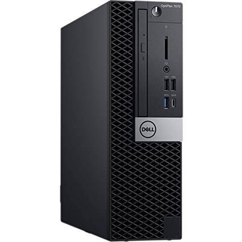 [DLOP7070-I5-9500] Renewed Dell OptiPlex 7070 SFF Desktop PC i5-9500 8GB RAM 256GB SSD Windows 10 With 30 days Return, 90 Days Exchange