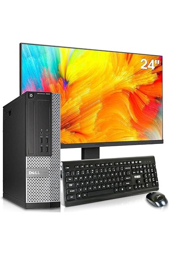 [DLOP7020-I7-4790] Renewed Dell OptiPlex 7020 SFF Desktop PC  i7-4790 CPU 3.60GHz 8GB RAM 500GB HDD Windows 10 With 30 days Return, 90 Days Exchange