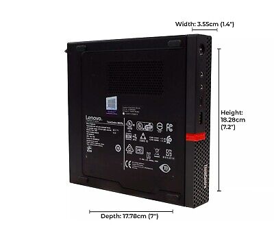 [LOTCM920q-i5-8500T] Renewed Lenovo ThinkCentre M920q Tiny Desktop (Black) i5-8500T Windows 10 With 90 Days Warranty