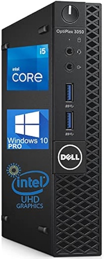 [DLOP3050M-i5-7500T] Renewed Dell OptiPlex 3050 Micro Desktop PC i5-7500T 8GB RAM 256GB SSD Windows 10 With 30 days Return, 90 Days Exchange