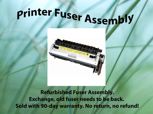 [FUHP4000F] Renewed FUHP4000F  Fuser Assembly for HP LaserJet 4000 4050 Series RG5-2661 No Core Exchange 110V 