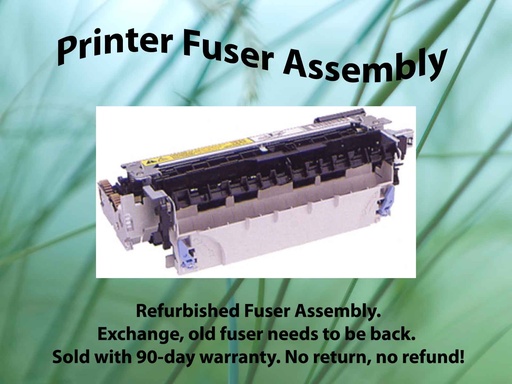 [FUHP4100F] Renewed FUHP4100F Fuser Assembly for HP LaserJet 4100 4101 Series RG5-5063 No core Exchange 110V