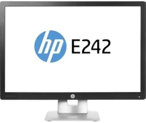[HPEDE242] Renewed HP EliteDisplay E242 24" Widescreen 1920 x 1200 HDMI VGA and DisplayPort With Stand, 90 Days Warranty