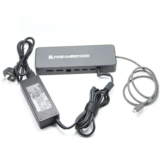 [HPDS-HSA-B005DS] Renewed HP USB-C  Dock HSA-B005DS Universal Docking Station Non-flash Version With 90W AC Adapter & 90 Days Warranty