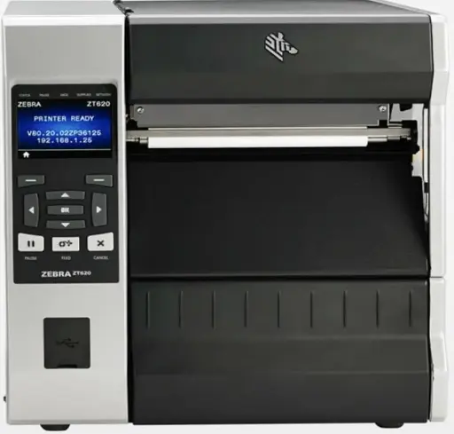 [ZBZT620-300dpi] Renewed Zebra ZT620 ZT62063-T010100Z 300DPI 6" Direct & Thermal Transfer Label Barcode Printer With 90 days Warranty