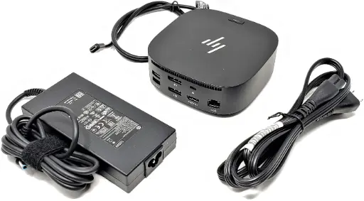 [HPDS-G5-5TW10UT] Renewed HP USB-C Dock G5 5TW10UT Universal Docking Station DP HDMI USB 3.0 With 120W AC Adapter & 90 Days Warranty