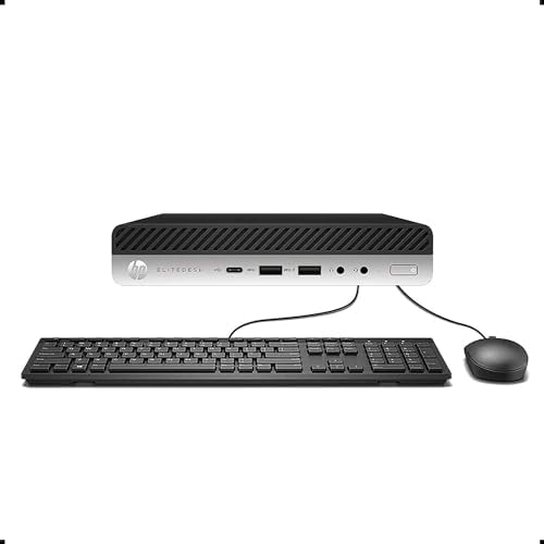 [HPED800mini-G3-i5-6500T] Renewed HP EliteDesk 800 G3 Mini Desktop PC i5-6500T 8GB RAM 256GB SSD Windows 10  With 30 days Return, 90 Days Exchange